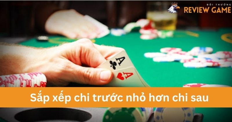 Sắp xếp chi trước nhỏ hơn chi sau